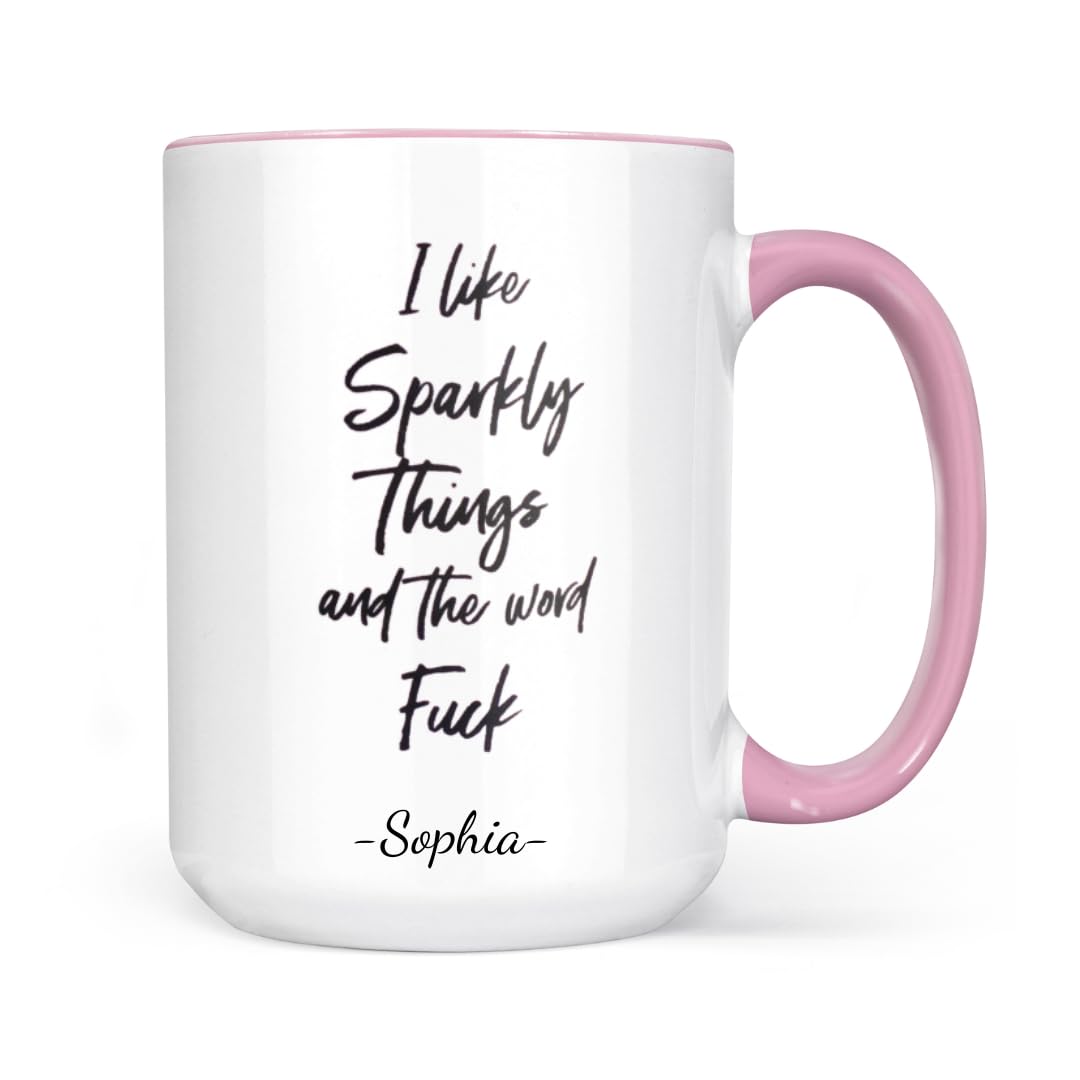 Amazon.com: Generic I Like Sparkly Things and the Word Fuck Mug